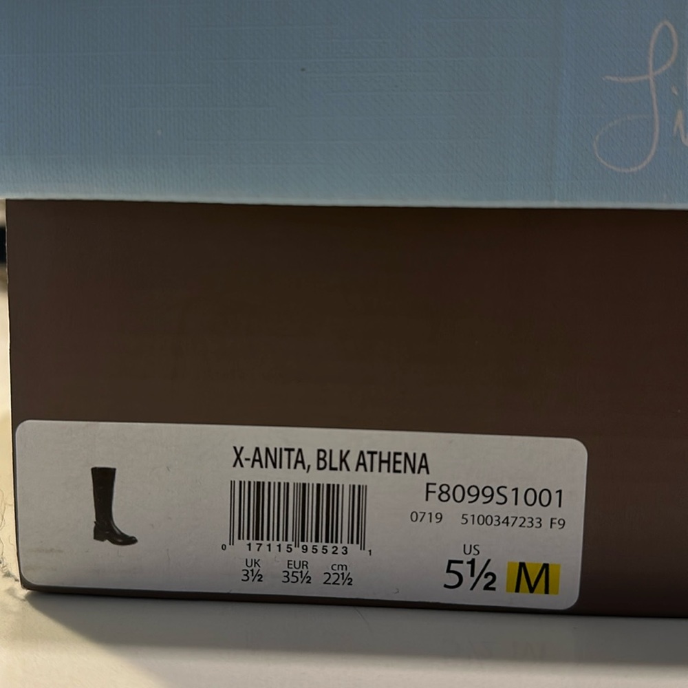 Black knee high boots(W)